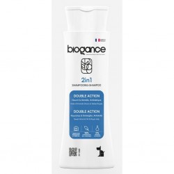 Shampooing 2 en 1 pour chien de la marque Biogance.