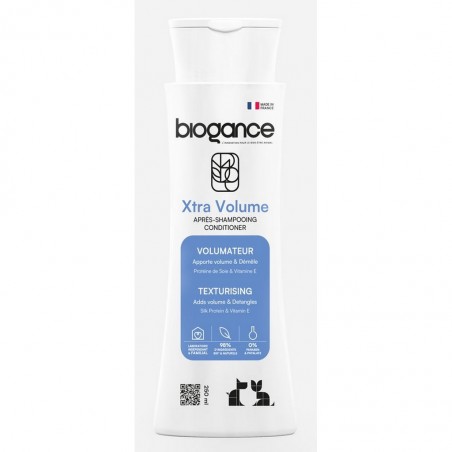 Après shampooing xtra volume de la marque Biogance pour chien.