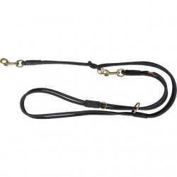 Laisse en cuir nubuck de la marque trixie