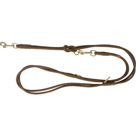 Laisse en cuir nubuck de la marque trixie
