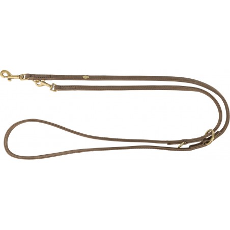 Laisse en cuir nubuck de la marque trixie