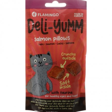 Friandises pour chats de la marque Flamingo au saumon.