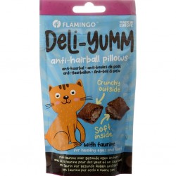 Friandises Déli-Yumm anti-boules de poils pour chat de la marque Flamingo.