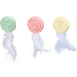 Jouet pour chat circulaire de la marque Flamingo.