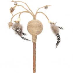 Jouet pour chat de la marque Flamingo en bois de Matatabi.