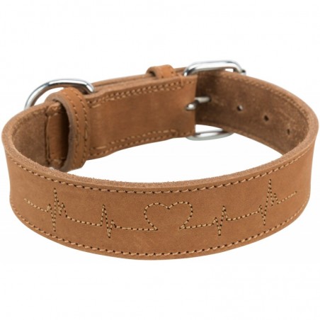 Rustic Collier en cuir gras Heartbeat Trixie